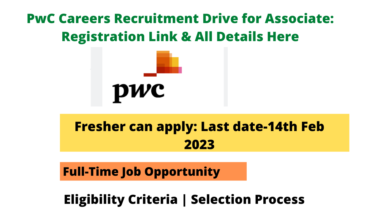 PwC Careers Recruitment Drive for Associate