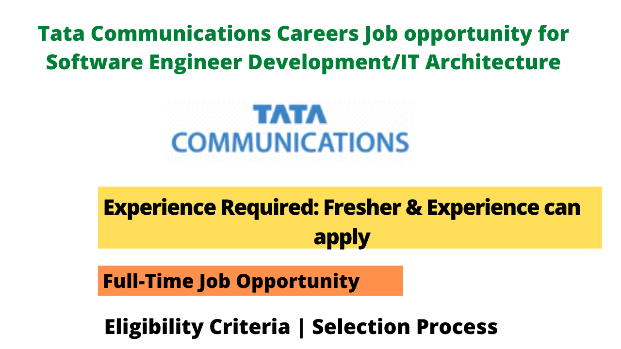 Tata Communications Careers Job opportunity