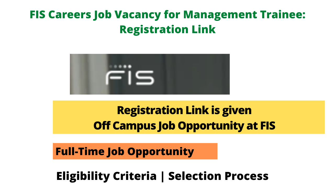 FIS Careers Job Vacancy for Management Trainee