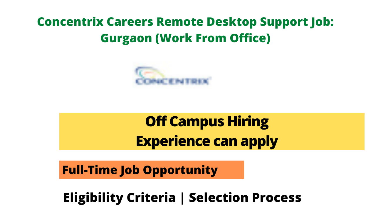 Concentrix Careers Remote Desktop Support Job