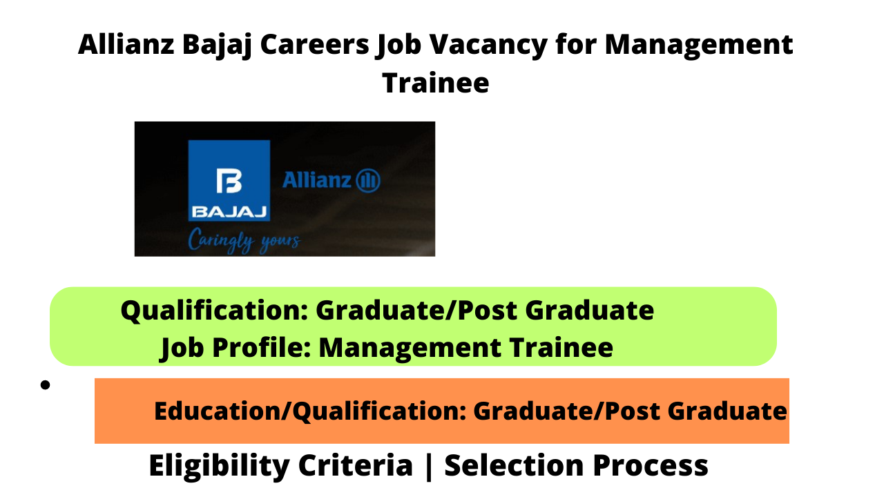 Allianz Bajaj Careers Job Vacancy for Management Trainee