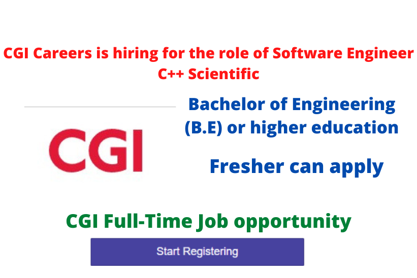 CGI Careers is hiring for the role of Software Engineer