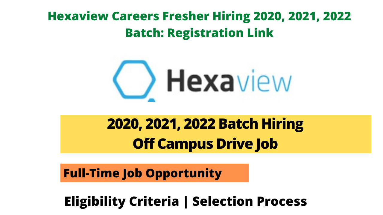 Hexaview Careers Fresher Hiring