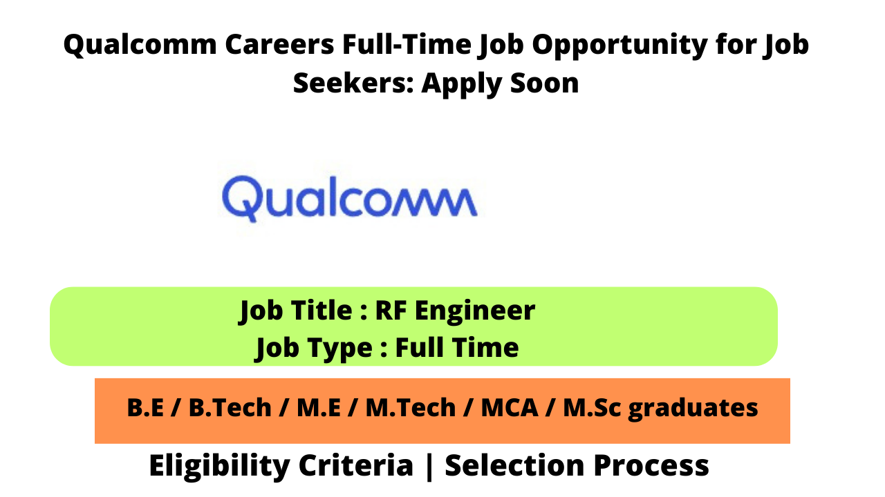 Qualcomm Careers Full-Time Job Opportunity for Job Seekers