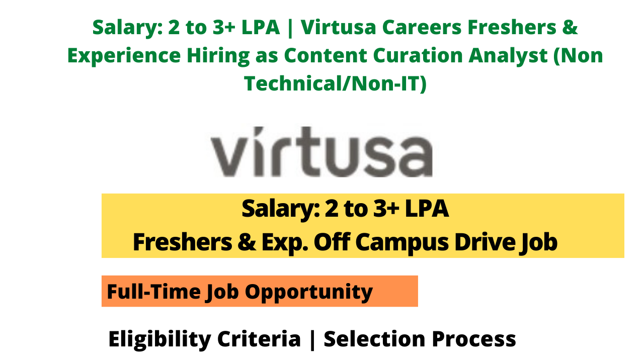 Virtusa Careers Freshers & Experience Hiring