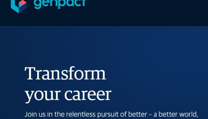 Genpact Careers Entry Level Hiring for Business Analyst