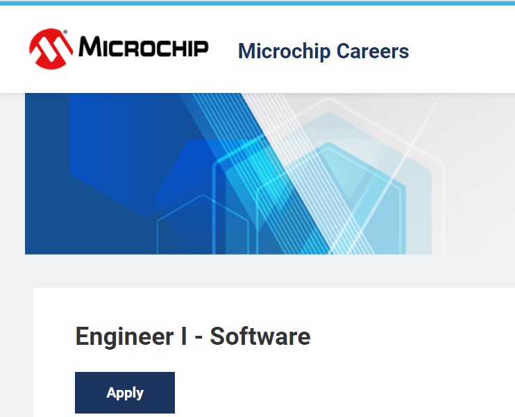 Microchip Careers is looking for Engineer I-Software