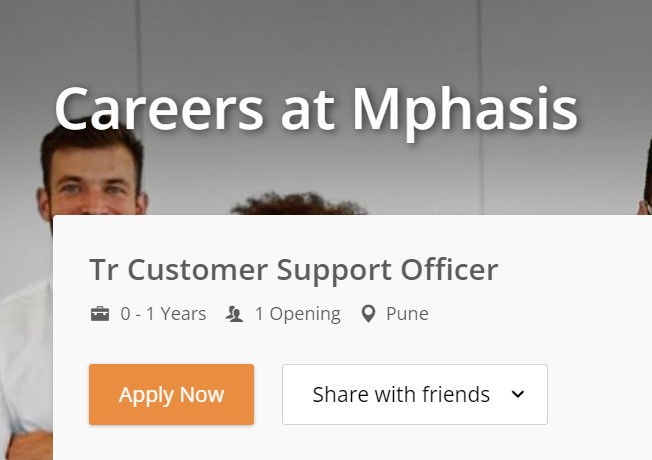 Mphasis Careers Freshers Hiring