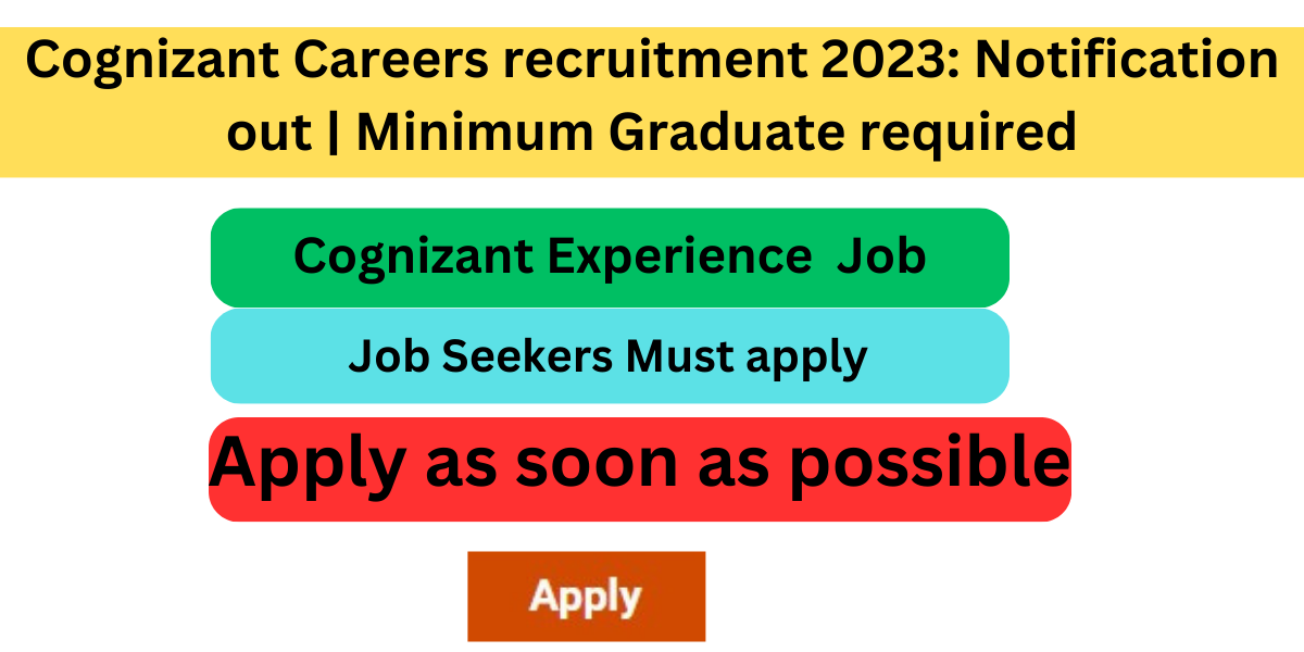 Cognizant Careers recruitment