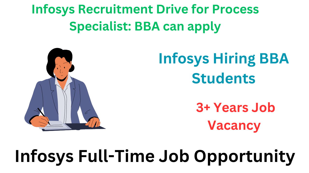 Infosys Recruitment Drive for Process Specialist