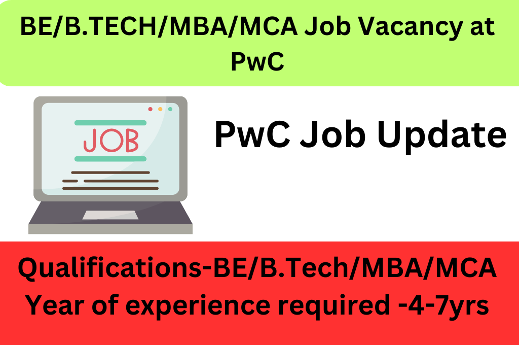 PwC Vacancy for the role of Associate