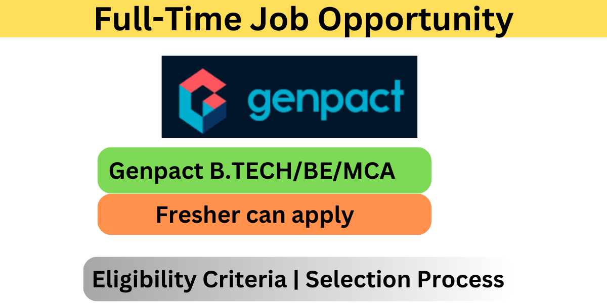 Genpact Job Opening for Consultant