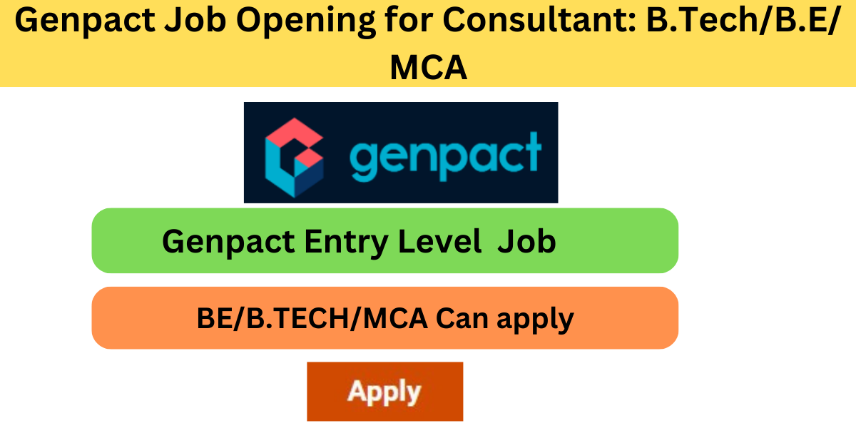 Genpact Job Opening