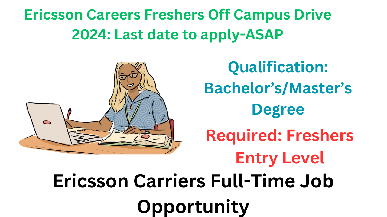 Ericsson Careers Freshers Off Campus Drive 2024